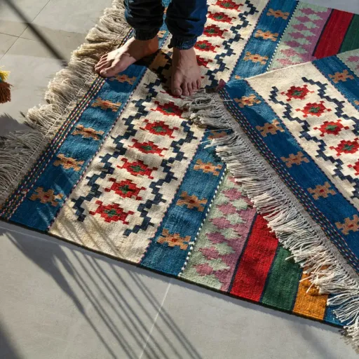 Karpet Tenun Motif Kilim 120x170 cm